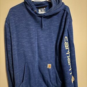 Carhartt Men's Heathered Navy Hoodie